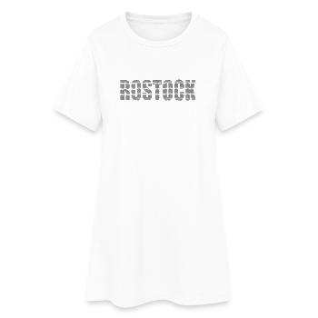 Police de ligne Rostock - Robe T-shirt Femme - blanc - Devant
