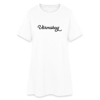 Värmskog ink - Women’s T-Shirt Dress - white - Front