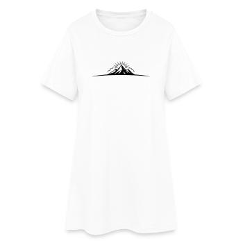 Berge Outdoor Symbol Mountains - Women’s T-Shirt Dress - white - Front