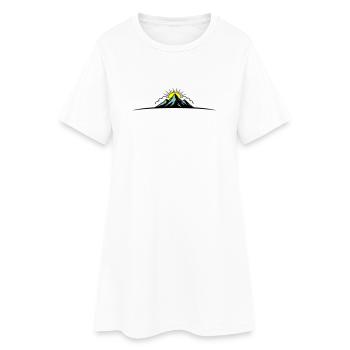 Berge Outdoor Symbol Mountains - Women’s T-Shirt Dress - white - Front