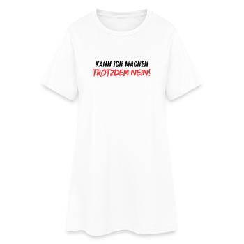 Kann_ich_machen_trotzdem_nein - Robe T-shirt Femme - blanc - Devant