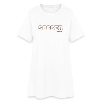 Maman Soccer - Robe T-shirt Femme - blanc - Devant