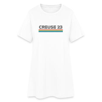 Creuse 23 T-Shirt Cadeau Humour - Robe T-shirt Femme - blanc - Devant