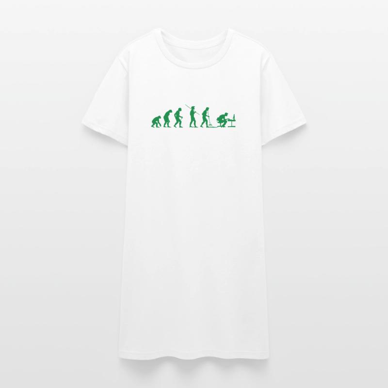Programmierer Evolution Informatiker Entwickler Frauen T-Shirt-Kleid