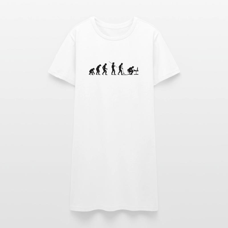 Programmierer Evolution Informatiker Entwickler Frauen T-Shirt-Kleid