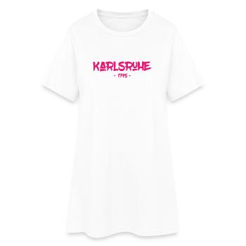 Karlsruhe - 1715 - Baden-Württemberg - Durlach - Frauen T-Shirt-Kleid - Weiß - Vorne