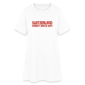 Switzerland - Great Since 1291 - Schweiz - Schwiiz - Women’s T-Shirt Dress - white - Front