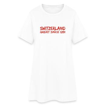 Switzerland - Great Since 1291 - Schweiz - Schwiiz - Women’s T-Shirt Dress - white - Front