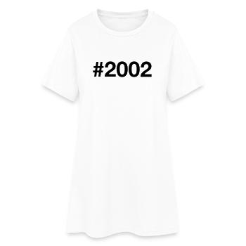 2002 Born 24 years old 24th birthday - Women’s T-Shirt Dress - white - Front