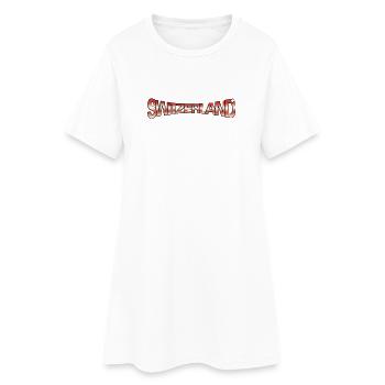 SWITZERLAND CLAIM - Women’s T-Shirt Dress - white - Front