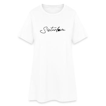 Sisterlove noir - Robe T-shirt Femme - blanc - Devant
