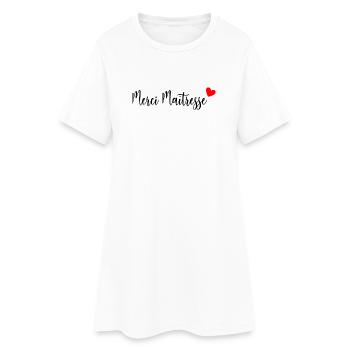 MISTRESS. THANK YOU. THANK YOU MISTRESS. GIFT - Women’s T-Shirt Dress - white - Front