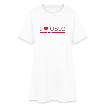 I love Oslo - Norway - Norge - Norwegen - Women’s T-Shirt Dress - white - Front