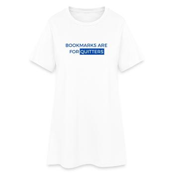 Les marque-pages, c’est pour les affiches ! Conception de livres - Robe T-shirt Femme - blanc - Devant