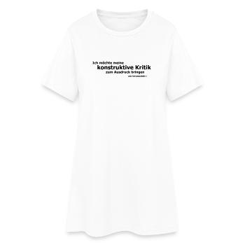Poebling - Robe T-shirt Femme - blanc - Devant