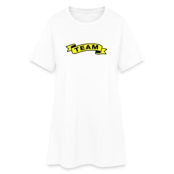 Équipe Banderole - Robe T-shirt Femme - blanc - Devant