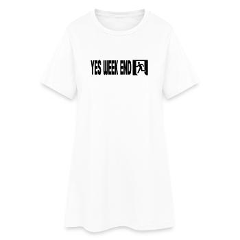 Yes Week End - Emergency - Robe T-shirt Femme - blanc - Devant