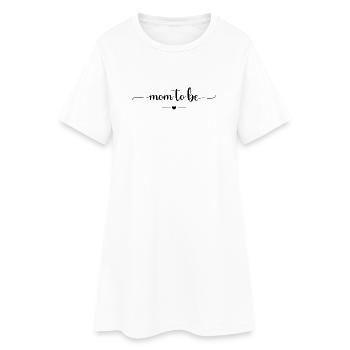 Maman à venir - Robe T-shirt Femme - blanc - Devant