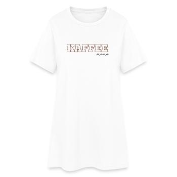 Café Maman - Robe T-shirt Femme - blanc - Devant