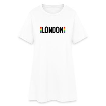 LONDON Arc-en-Ciel Urbain - Robe T-shirt Femme - blanc - Devant