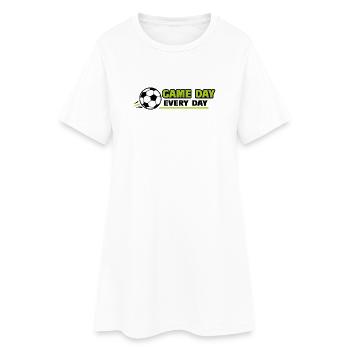 Football_Game jour, tous les jours - Robe T-shirt Femme - blanc - Devant