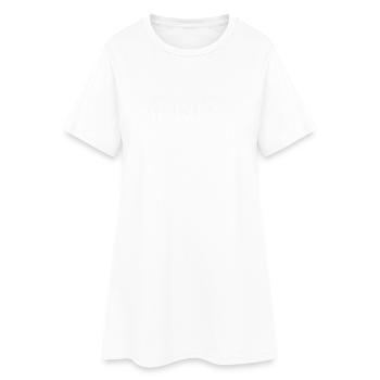 Hass ist keine Meinung - Frauen T-Shirt-Kleid - Weiß - Vorne