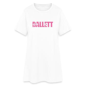 Ballet Danse Ballet Danseur Ballerine Cadeau - Robe T-shirt Femme - blanc - Devant
