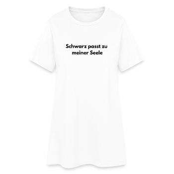 Black Fits My Soul – Humour noir - Robe T-shirt Femme - blanc - Devant