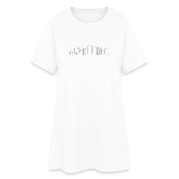 Boston Skyline - Robe T-shirt Femme - blanc - Devant