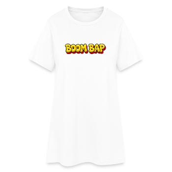 BOOM BAP - Oldschool Hip Hop Bubble Comic Style - Women’s T-Shirt Dress - white - Front