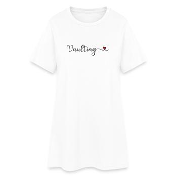 Vaulting Heart - Women’s T-Shirt Dress - white - Front