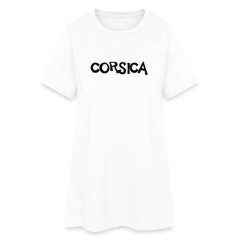 Corsica (V) - Robe T-shirt Femme - blanc - Devant
