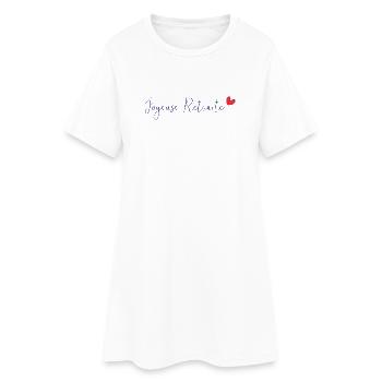 RETRAITE. BONNE RETRAITE. JOYEUSE RETRAITE - Robe T-shirt Femme - blanc - Devant