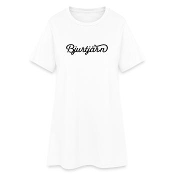 Bjurtjärn noir - Robe T-shirt Femme - blanc - Devant