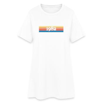1982 - Women’s T-Shirt Dress - white - Front