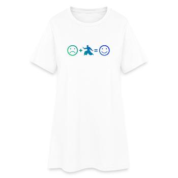 Self Defense Gift Idea for Aikido Exam - Women’s T-Shirt Dress - white - Front