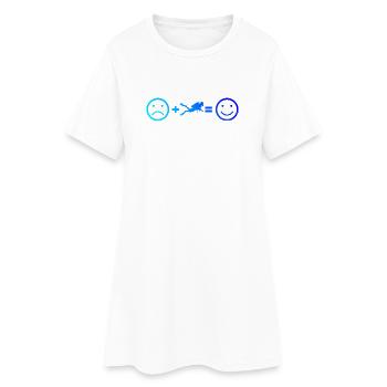 Idée cadeau de plongée sous-marine pour des aventures sous-marines - Robe T-shirt Femme - blanc - Devant