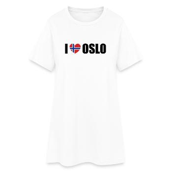I love Oslo Norway - Women’s T-Shirt Dress - white - Front