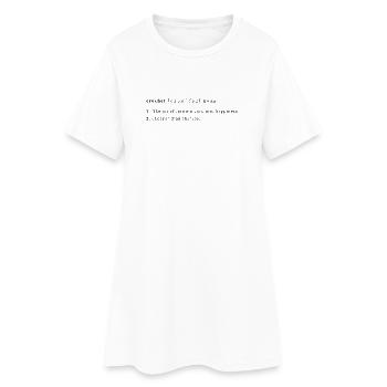 Crochet Definition – Turning Yarn Into Happiness - Robe T-shirt Femme - blanc - Devant