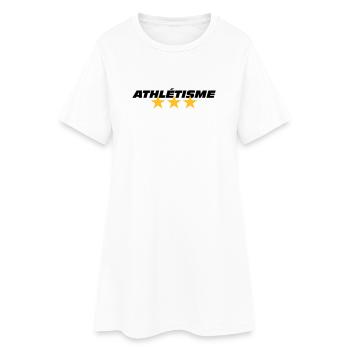 Track and Field - Frauen T-Shirt-Kleid - Weiß - Vorne