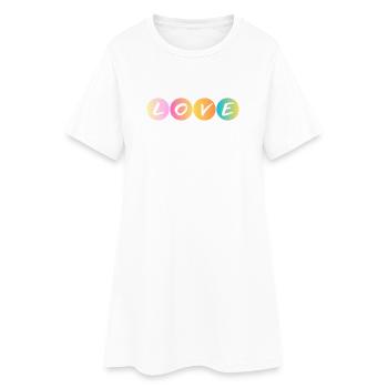 Love - Love - Ti amo - Women’s T-Shirt Dress - white - Front