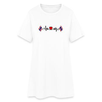 Cardio de fréquence cardiaque pour la Thaïlande - Robe T-shirt Femme - blanc - Devant