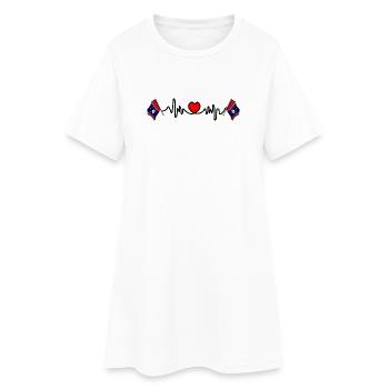Cardio de fréquence cardiaque pour le Mississippi - Robe T-shirt Femme - blanc - Devant
