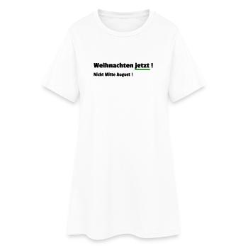 Noël maintenant - Robe T-shirt Femme - blanc - Devant