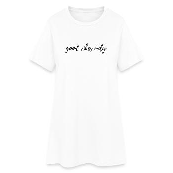T-shirt à déclaration d’énergie positive - Robe T-shirt Femme - blanc - Devant