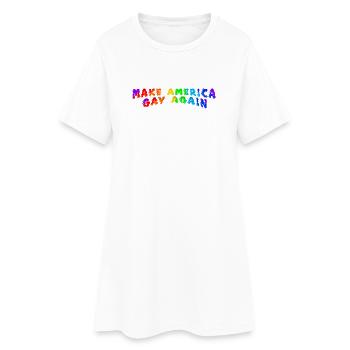 Rendre l’Amérique à nouveau gay - Robe T-shirt Femme - blanc - Devant