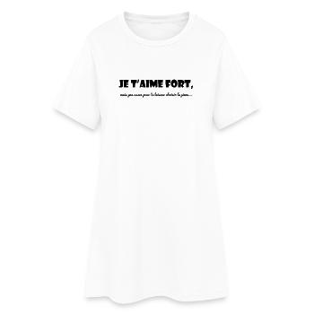 COUPLE. SAINT VALENTIN. LOVE. FEMME. HOMME - Robe T-shirt Femme - blanc - Devant