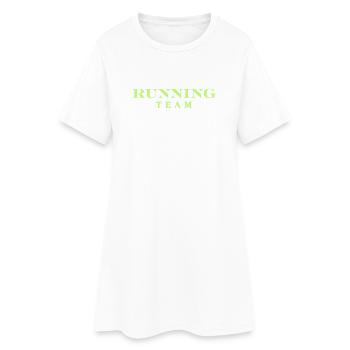 Running Team - Women’s T-Shirt Dress - white - Front