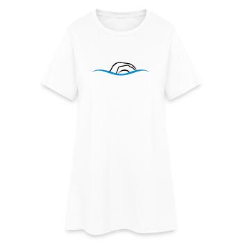 nage - Robe T-shirt Femme - blanc - Devant