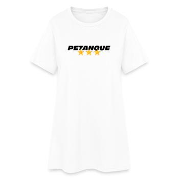 Petanque - Robe T-shirt Femme - blanc - Devant